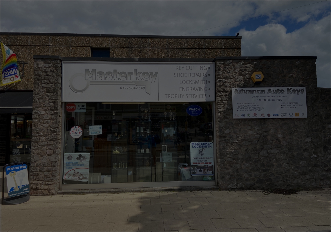 Masterkey shopfront at 12 The Precinct, Portishead
